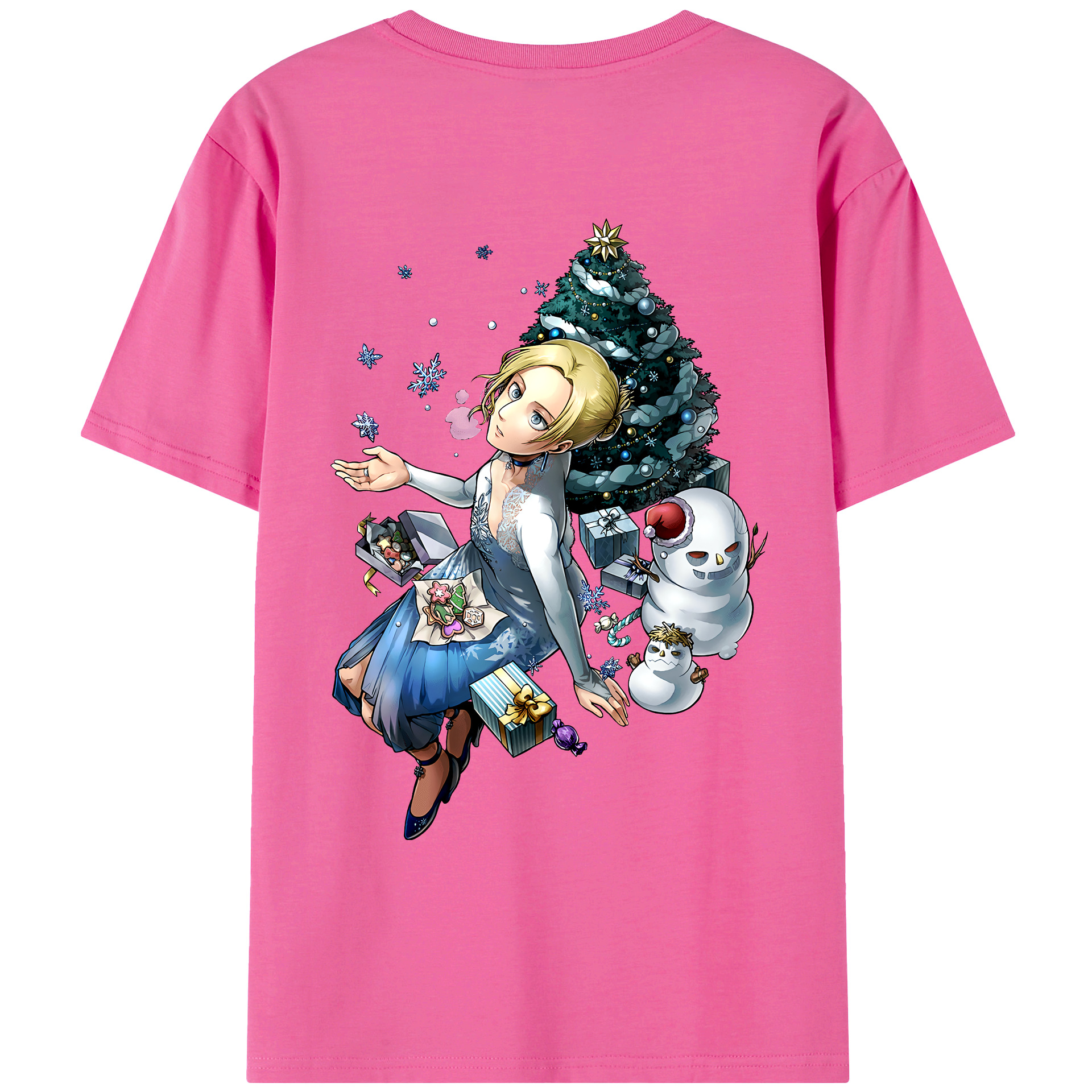 （画像用） 進撃の巨人 アニ・レオンハート Attack on Titan Annie Leonhart レディース半袖Tシャツ(バックプリント)